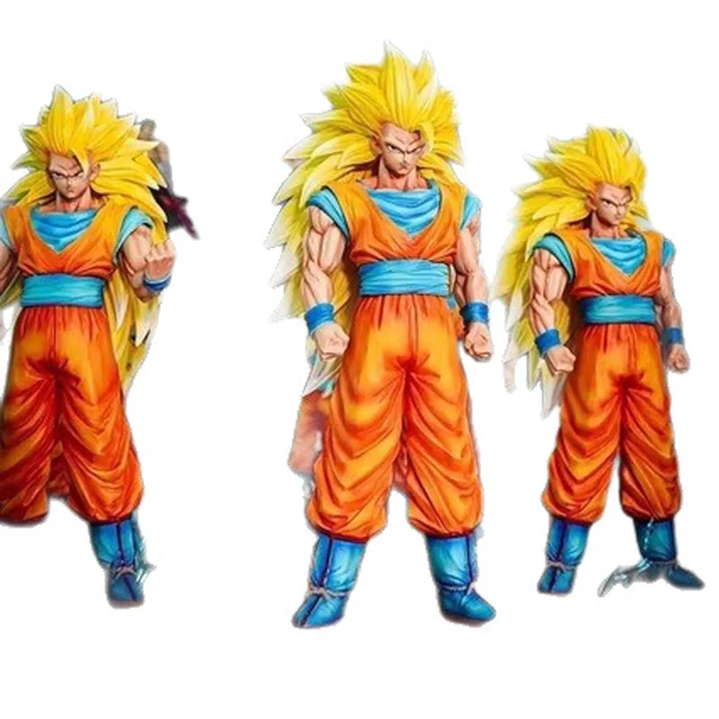 Hot 35cm Dragon Ball Z Son Goku Ssj3 2.0 Figure Led Base Super Saiyan 3 Goku Pvc Action Figures Collection Model Toys Gifts view 6