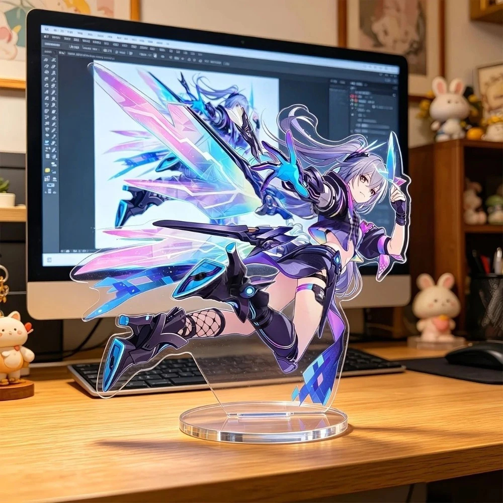 Honkai：Star Rail  Anime Game Acrylic Stand Peripheral Evanescia Silver Wolf Collection Desktop Decoration Toy Ornament Display