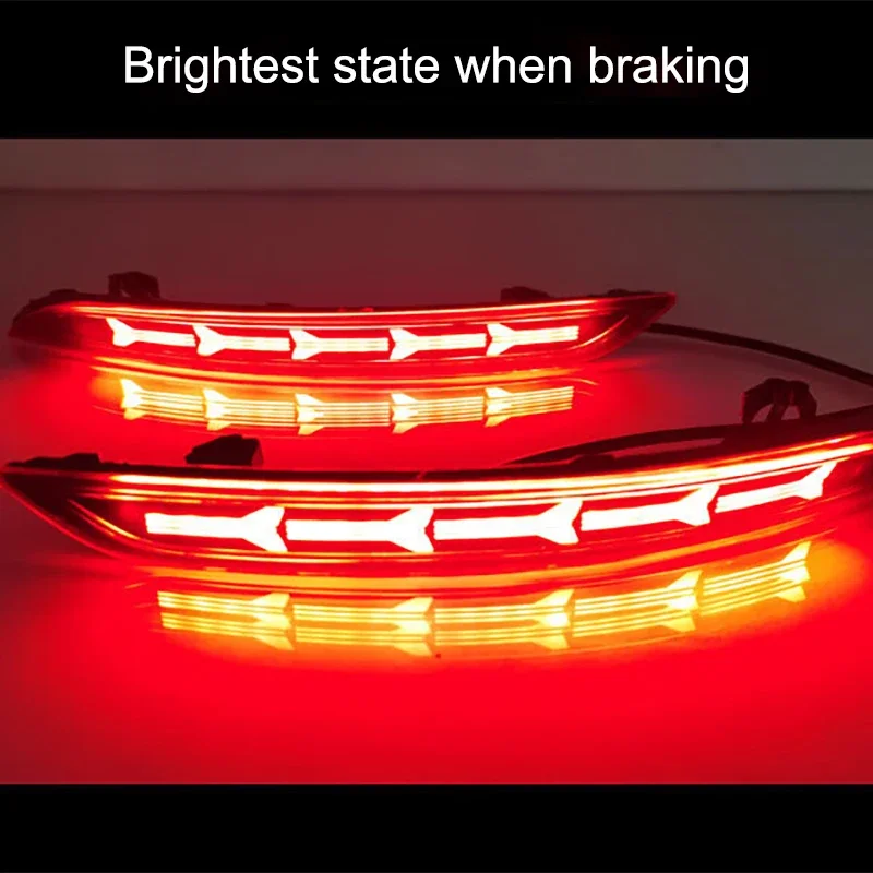 For Geely New Emgrand 2024 2023 MK4 4th Modification of LED Brake Lights Car Rear Bumper Lights Accessories Automobiles Parts