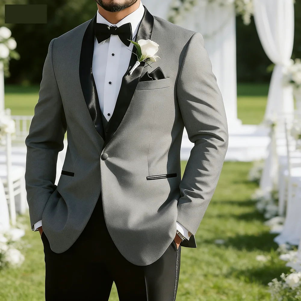 

Marfim Solid Tuxedo Shirt for Men Fine Fit Wedding Ceremony Gentleman's Suit Solid Color Men's Ternos Fe Trajes Para Hombre