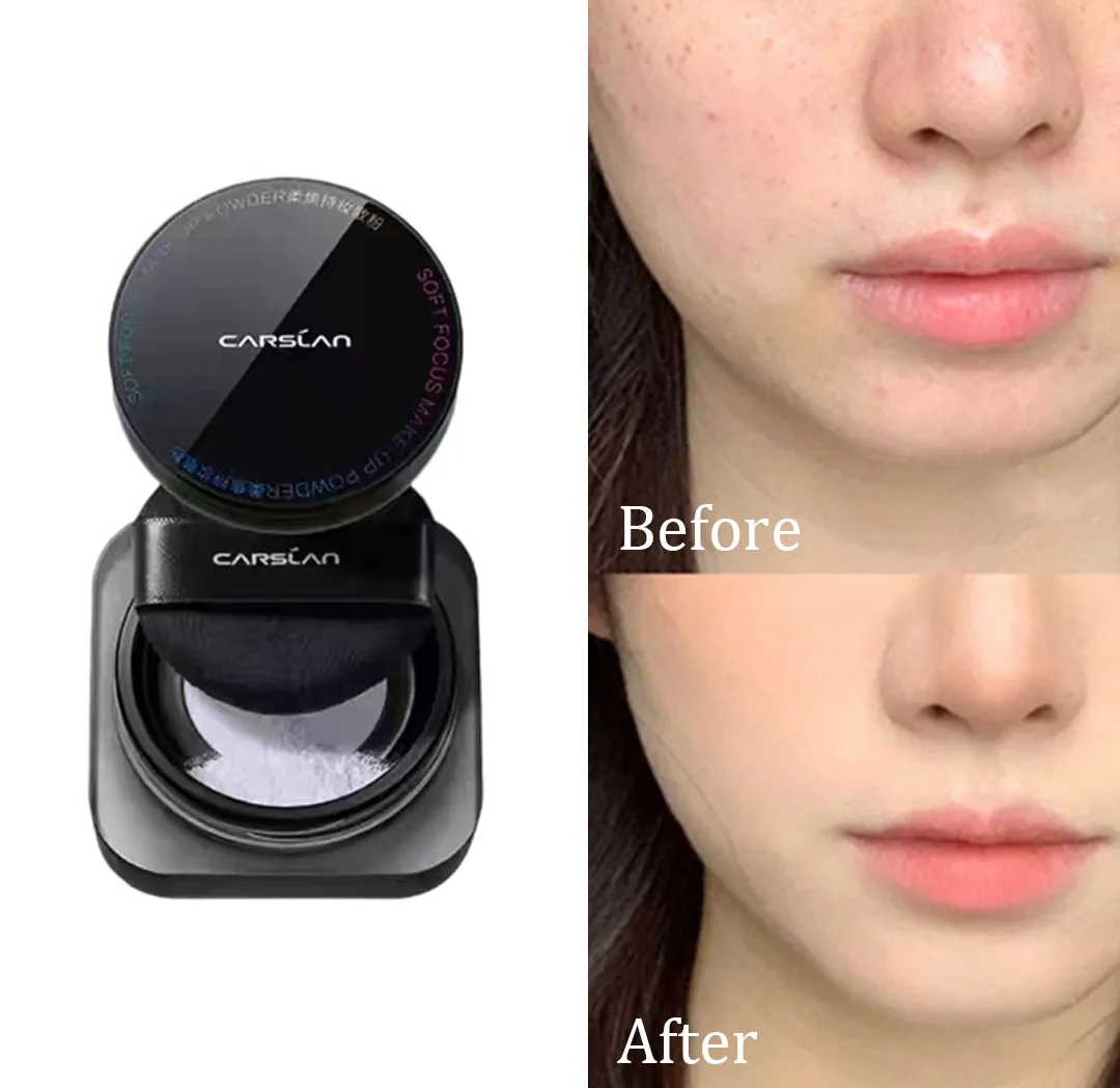 

CARSLAN рассыпчатая фиксирующая пудра, матовая полупрозрачная тонкая контрольная жирность, водостойкая, долговечная, осветляющая макияж для лица