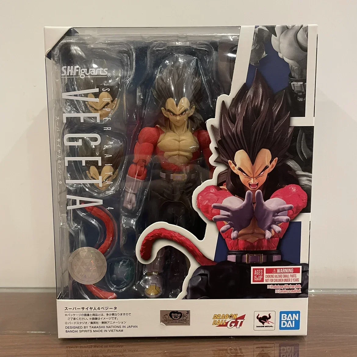 오리지널 SH 피규아츠 드래곤볼 SHF GT 초사이어인 4 베지터 손오공 피규어 SSj4 액션 피규어 수집용 모델 장난감 선물