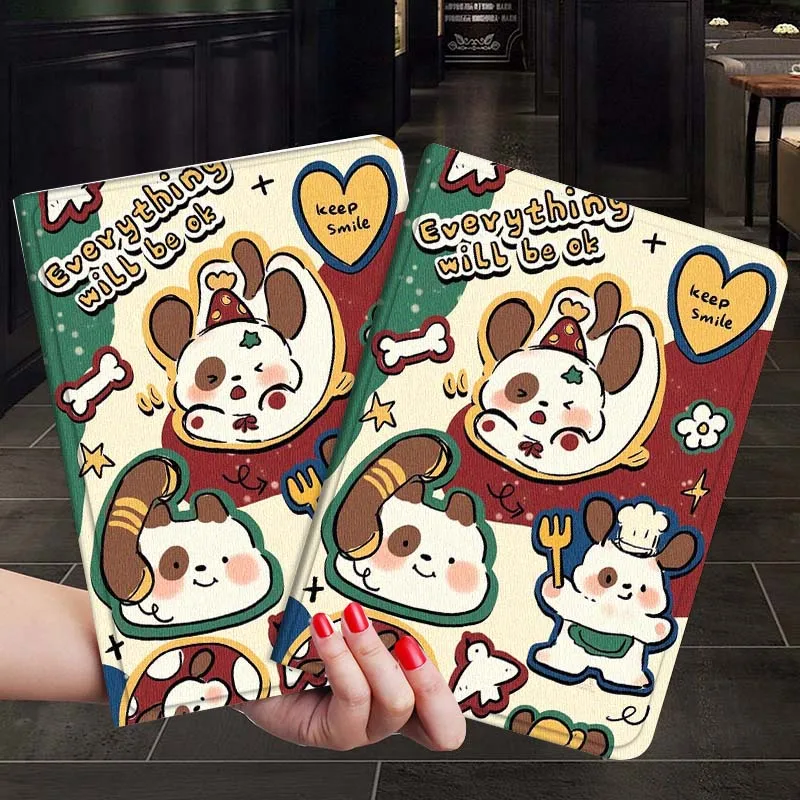 

Retro Puppy Collage Pattern For iPad Air Mini 9.7 2 4 5 11 6th 7th gen 13 3 1 2 4 5 6 7 7.9 10.9 10.5 Inch Tablet Case