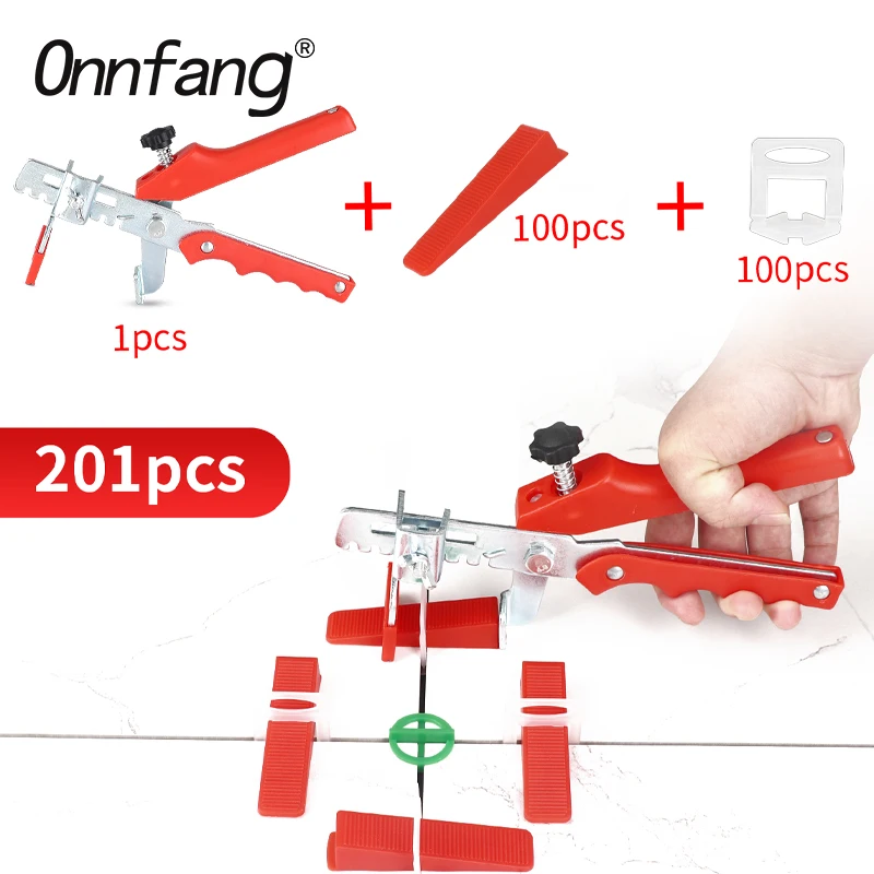 Tile reutilizável Niveling System, Tile Clips, Localizador e Espaçadores, Piso Nível de parede, 1mm, 1.5mm, 2mm, 2.5mm, 3mm, 201Pcs