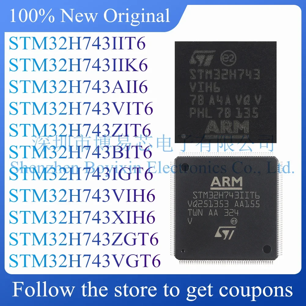 

STM32H743IIT6 STM32H743IIK6 STM32H743AII6 STM32H743VIT6 STM32H743BIT6 STM32H743ZIT6 STM32H743IGT6 STM32H743XIH6 VIH6 ZGT6 VGT6