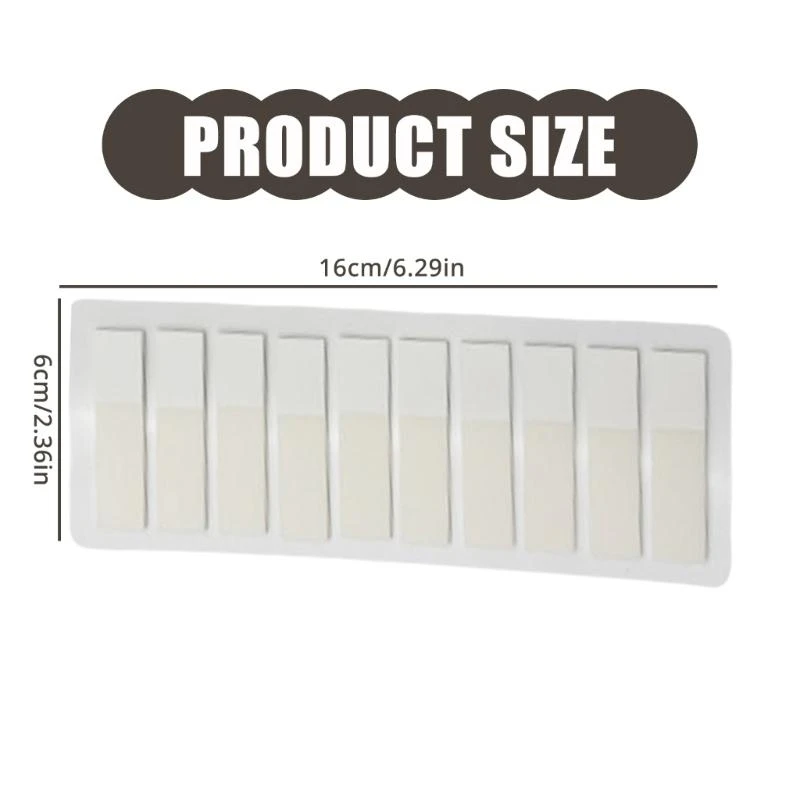 120pieces White Clear Index Label 44x11mm PET Label Label Notes Note D2RC