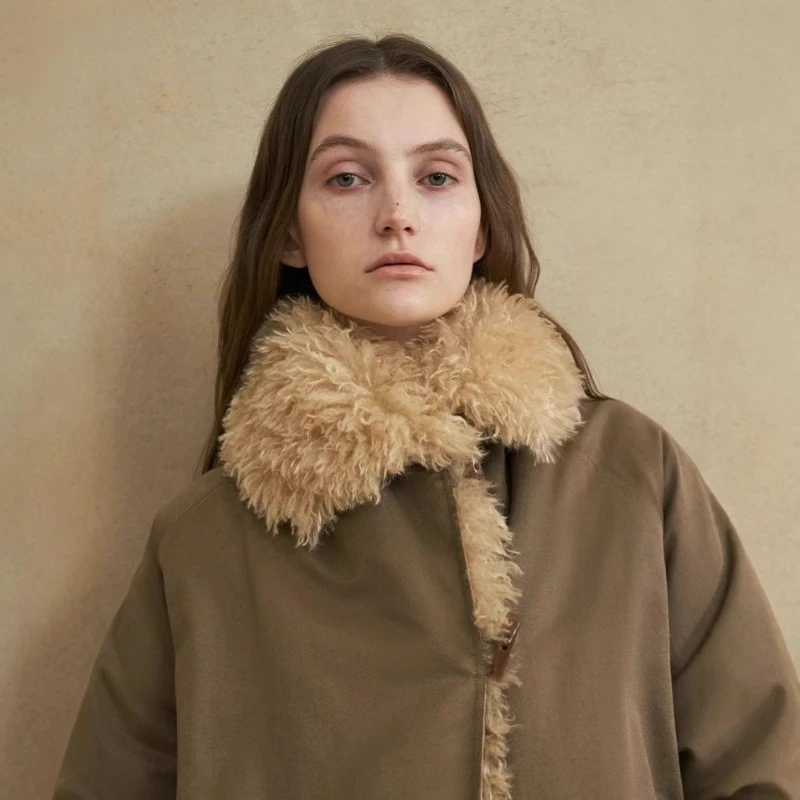 

New Retro Motorcycle Cotton Jacket Thick Warm Female Overcoat Autumn Winter Women Coats Streetwear Loose Casual