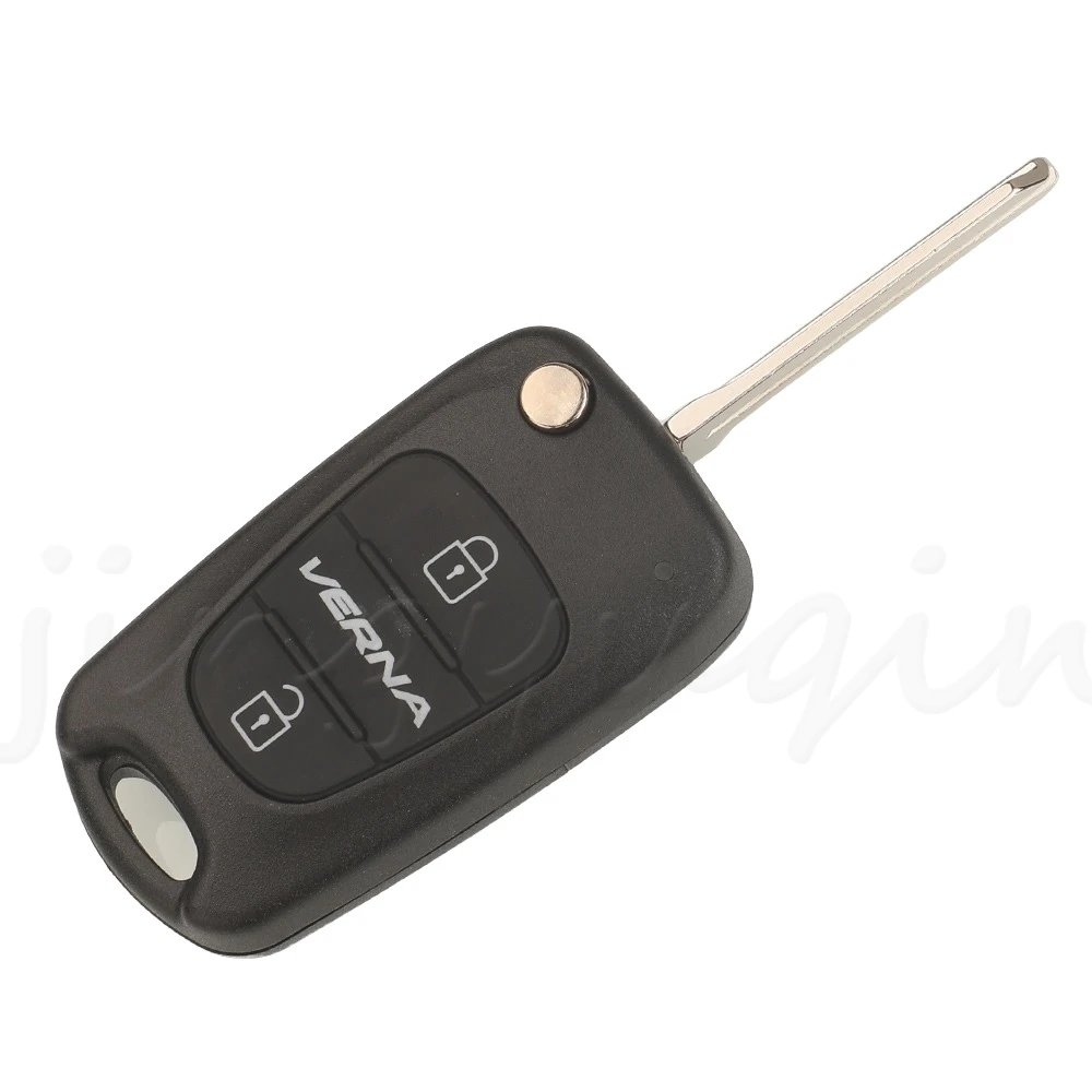 Jingyuqin 2 Buttons 433MHZ ASK ID46 Chip 81905-0U030 Flip Car Remote Key For Hyundai VERNA 2010-2015 IX35 Folding Fob Control