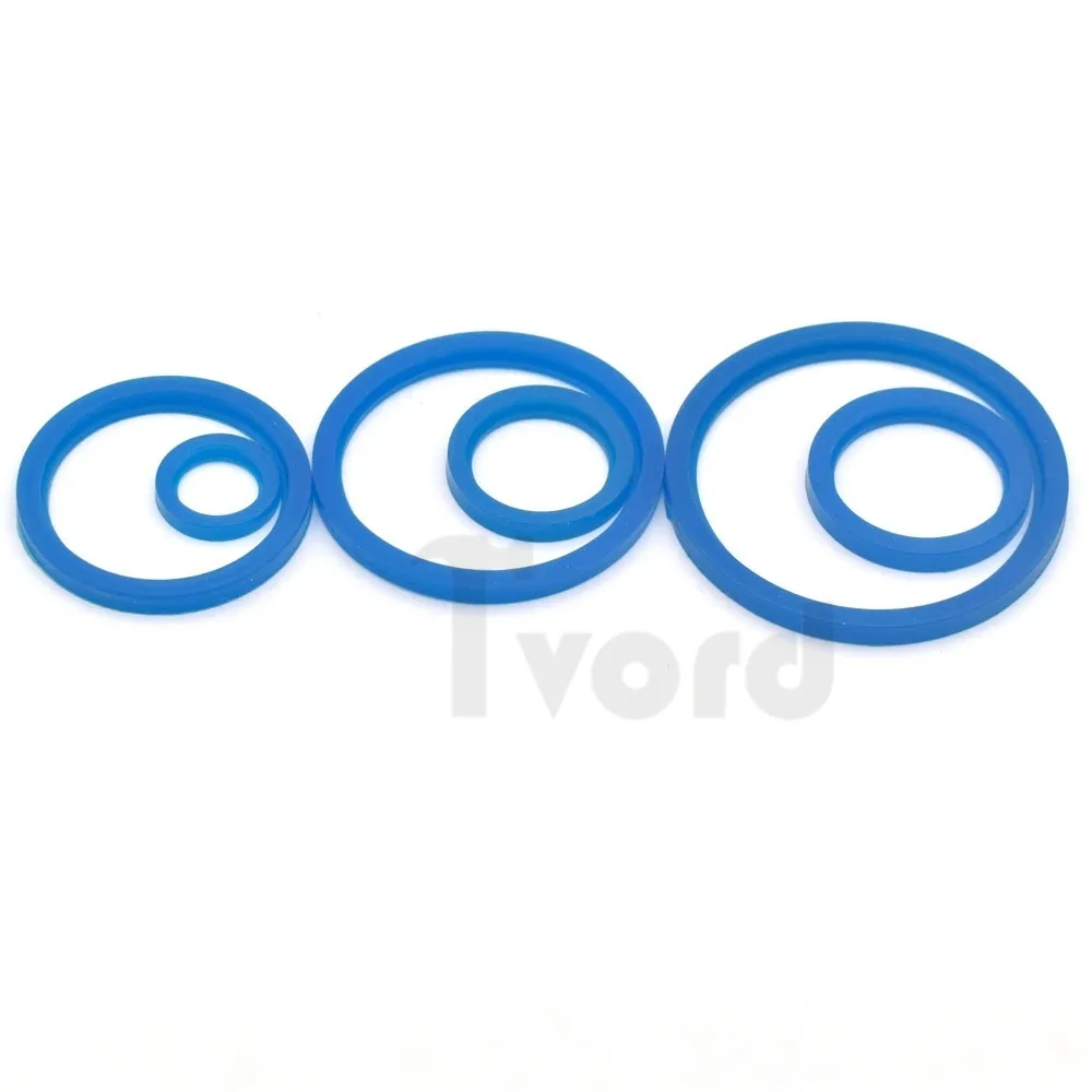 Sanitary Grade SMS Union Thread Blue Silicone Gasket Ring Washer 19/25/32/38/51/63/76/89/102mm
