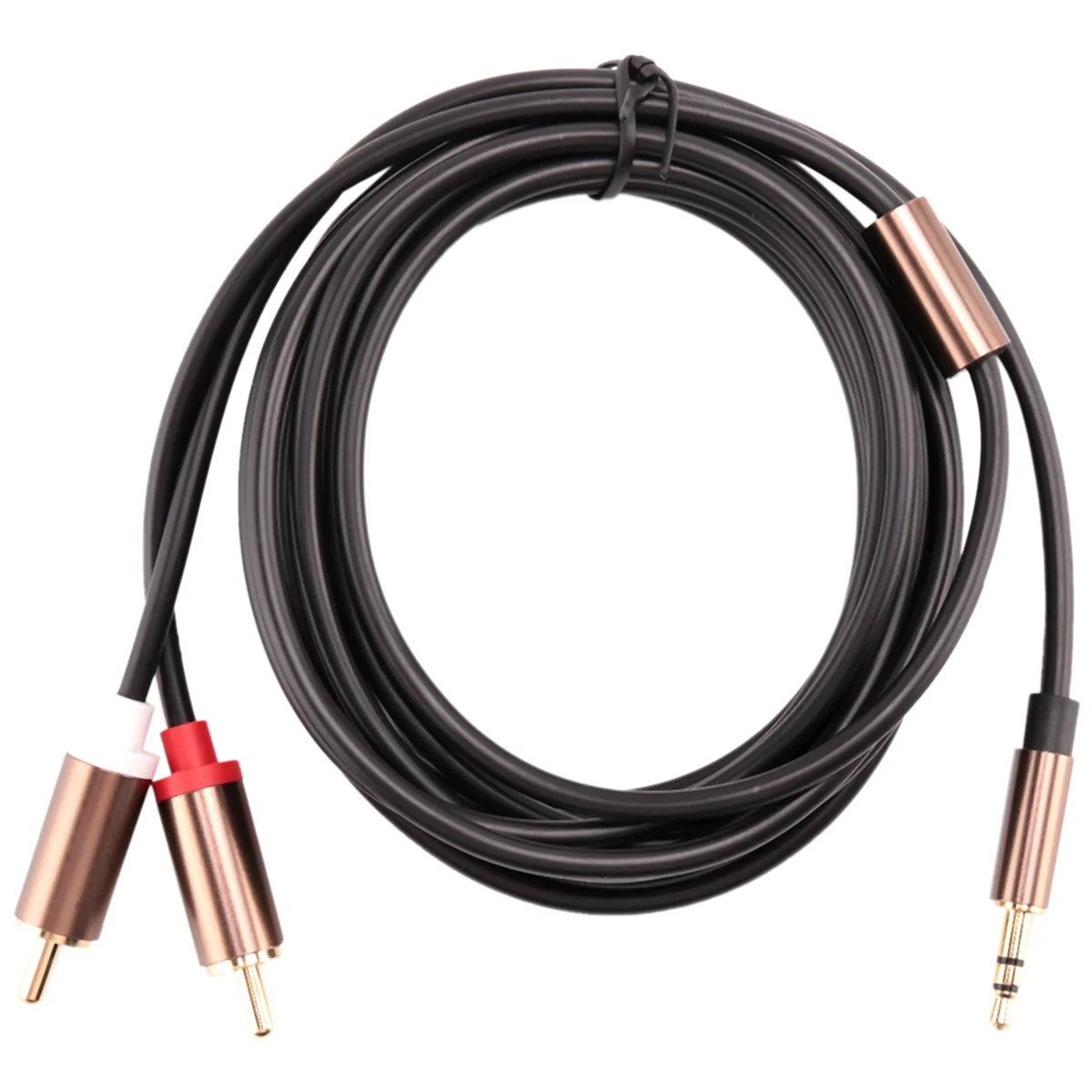 

Jack 3.5mm to 2 RCA Audio Cable AUX Splitter 3.5mm Stereo Male to Male RCA Adapter 2 Speaker Cable 1m