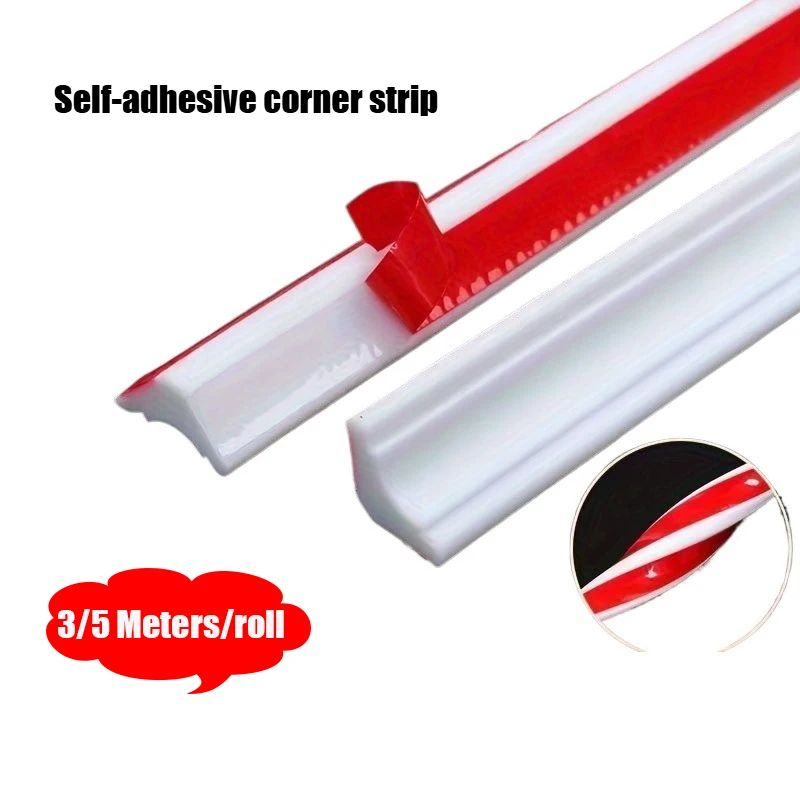 3M/5M Self-adhesive Decorative Trim Soft Wall Corner Caulk Ceiling corner line Gap decorative strip