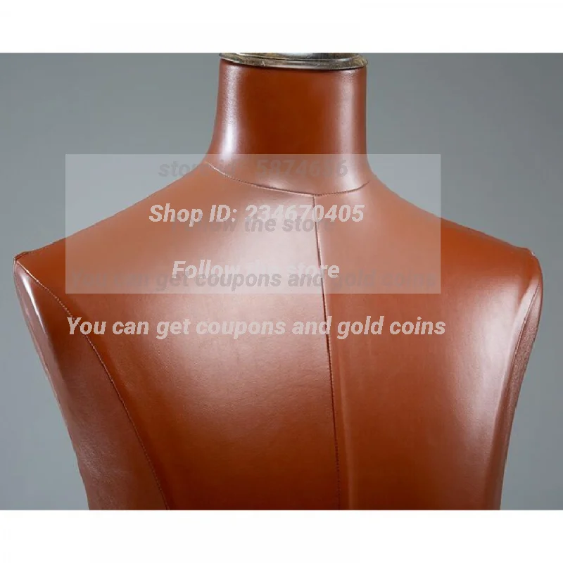 Leather Men Full Dody Dressmaker Mannequin De Couture Torso,Wooden Hand, Clothing Store Display, Fake Trouser, Bracket Suit,D239