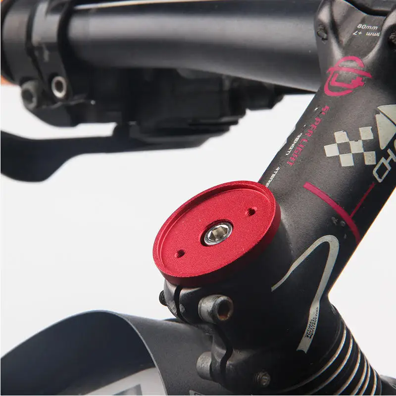 ESLNF Aluminum Alloy Bicycle Computer Holder for Garmin GPS Speedometer MTB Bike Stopwatch Stem Top Cap Mount Bracket Support - view 3