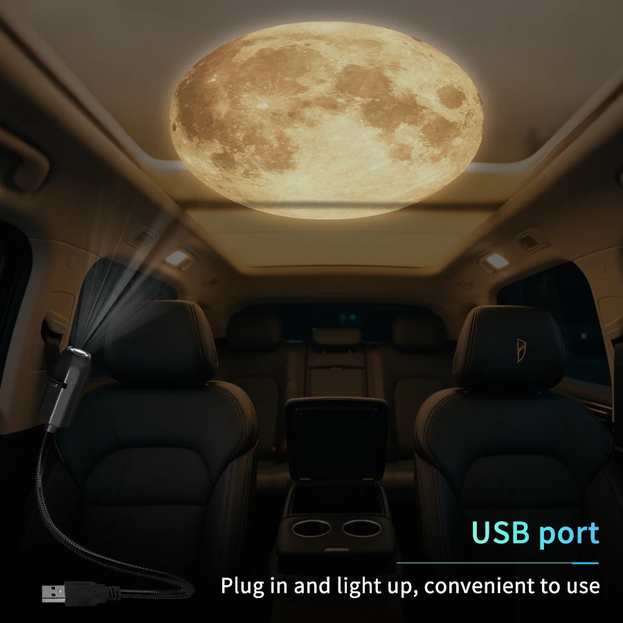 5V USB Direct Insertion Projection Light Planet/Halloween Theme Replacement Light Strip Indoor Ceiling Decorate Projection Light