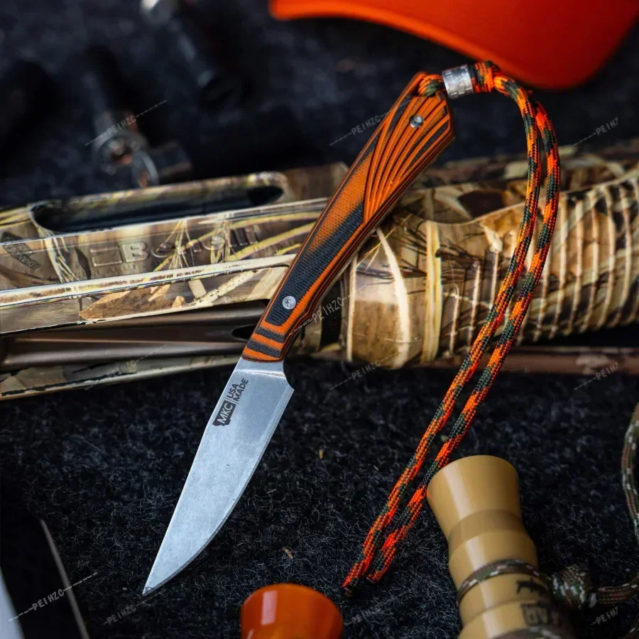 Freezout High-hardness Fixed Blade 2.99-inch 8Cr13Mov Steel Blade G10 Handle Outdoor Camping Hiking EDC Tool Fishing Knife