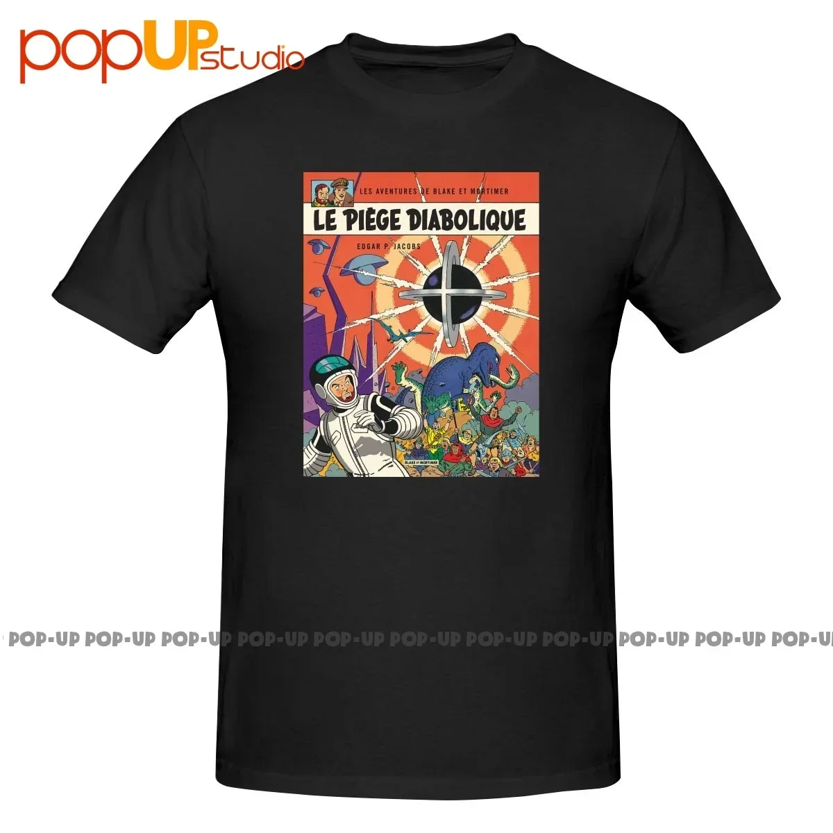 

Blake And Mortimer La Marque Jaune P-429 Shirt T-shirt Tee New Trendy Splicing Hot Deals