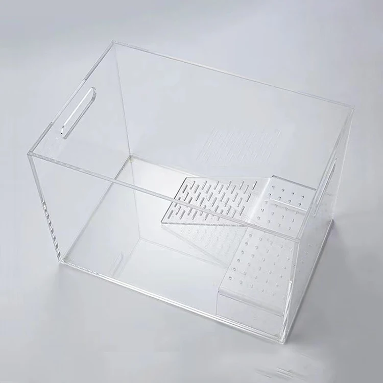

120 Gallon Glass Acrylic Turtle Fish Feeding Pet Box Terrarium Reptile tank with Lid