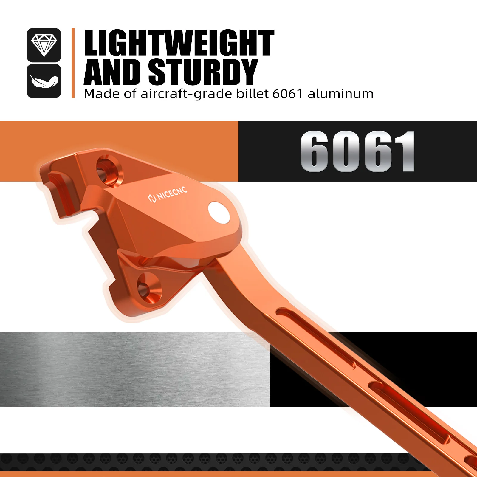 NICENC Für KTM SX-F 450 2016–2025, 25 mm verstellbarer Ständer, Seitenständer für KTM SX-F 350 SX 250 Husqvarna FC350 GasGas MC350F