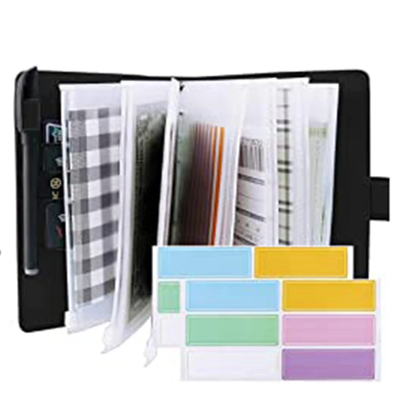 

A6 Binder And 12 Transparent Envelopes System Budget Planning Notepad Binder Budget Money Envelope Cash Envelope