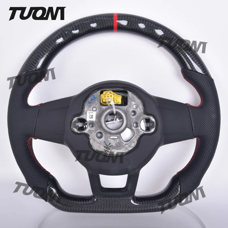 Carbon Fiber Car Steering Wheel For Volkswagen Golf 6 GTI MK6 Polo GTI Scirocco R Passat CC R Line