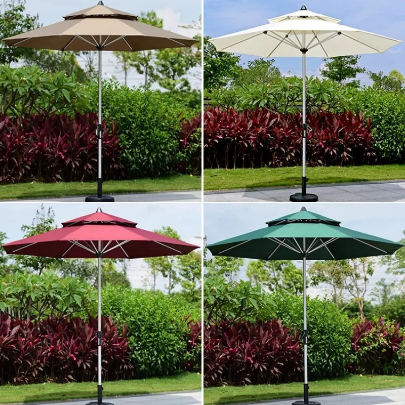 Custom Furniture Patio Umbrella Garden Cantilever Umbrella Outdoor Customized Logo Double Parasols Large Roman Umbrella