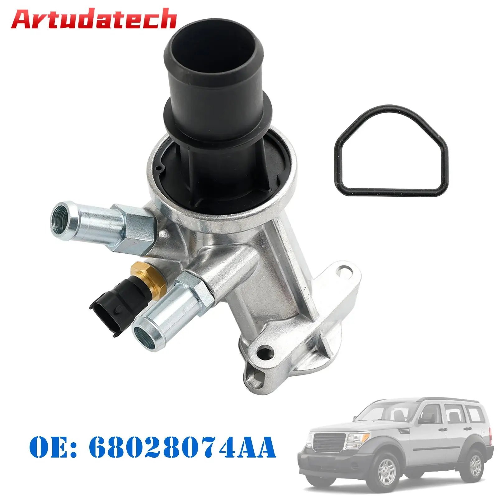 Artudatech Thermostat Assembly for Cherokee (Liberty) 2.8CRD 2008-2010 CHA/KK/002A Car Accessories