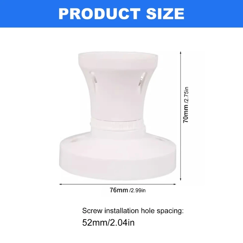 Universals iluminação LED Base Base Base Resistente ao Calor Lâmpada Redonda do teto Lâmpada lâmpada Conversor base do