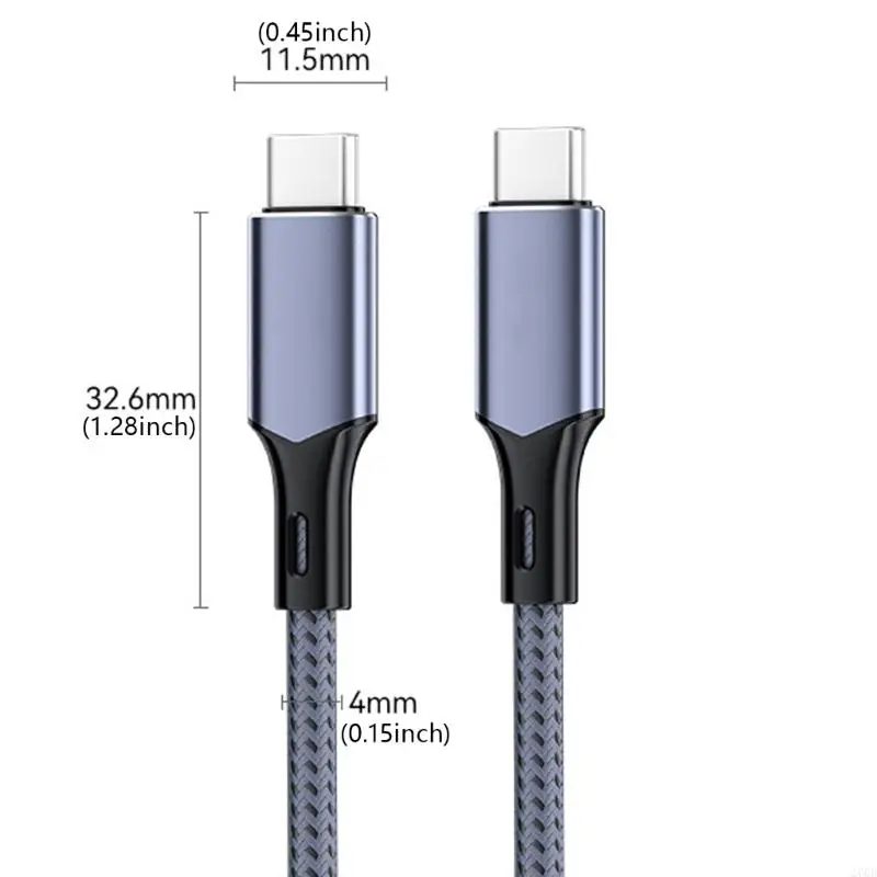 270b 8K60Hz Typec USB C Кабель 40 Гбит / с передачи данных с мощностью зарядки 240 Вт для таблеток для ноутбуков и многого