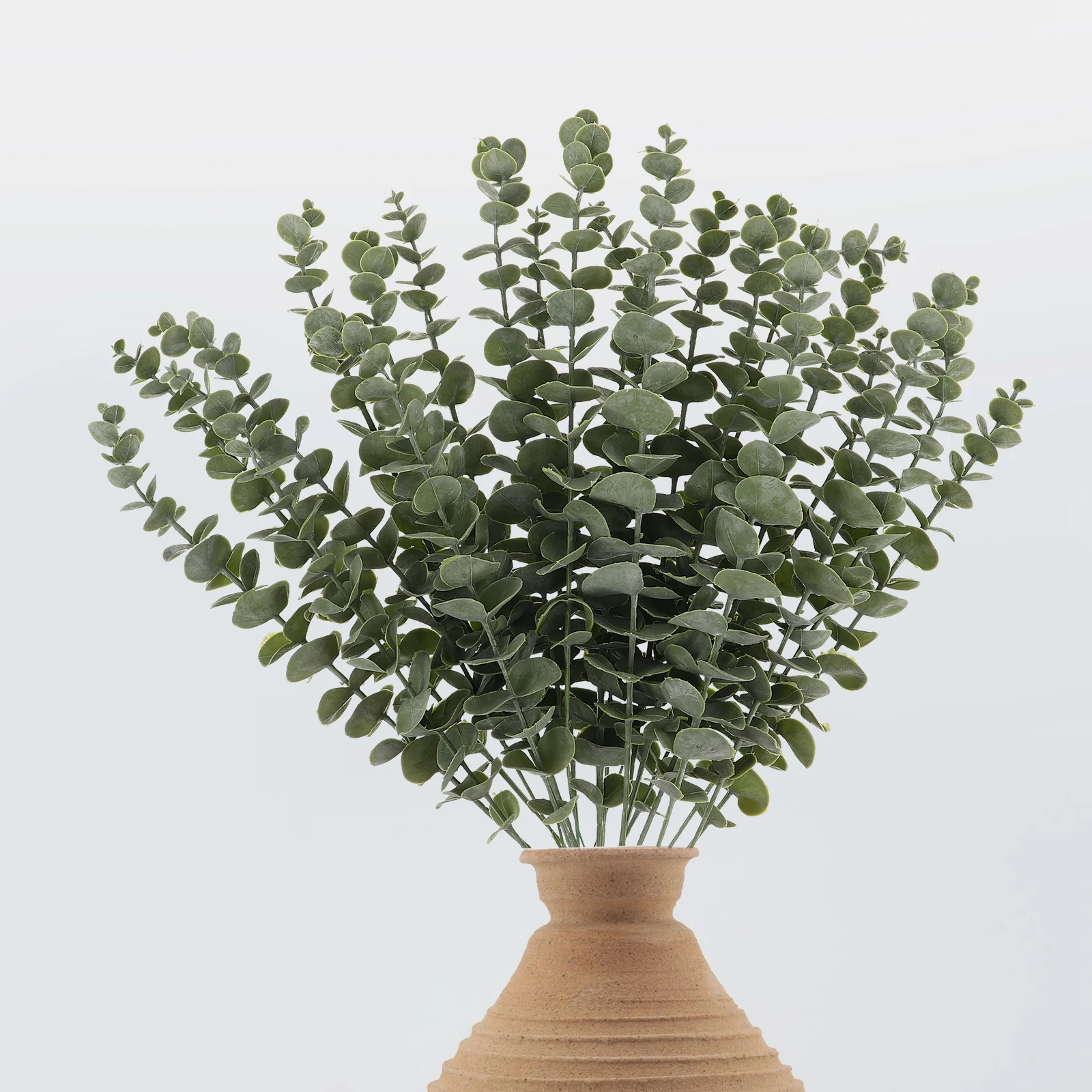 

20pcs Artificial Eucalyptus Stems Realistic Faux Greenery Branches Wedding Home Decor Bunches Fake Eucalyptus For Vase Indoor