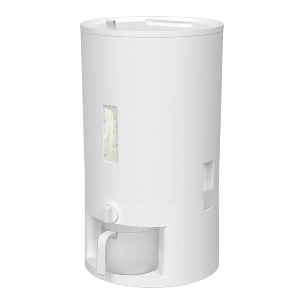 Rice Storage Container, Automatic Plastic Cereal Dispenser Storage Box, Grain Food Storage Bucket Kitchen