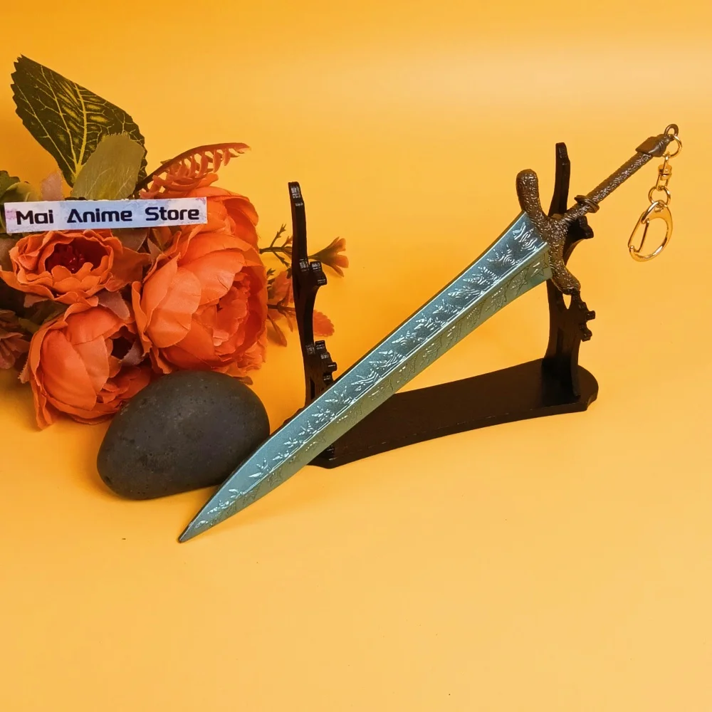 22cm Elden Katana Anime Stalowy Nóż Ninja Samurajski Szabla Realistyczny Rozmiar Metalowy Miecz Księżycowy Lodowy Greatsword Ranni Japońska Katana Zabawka Prezent