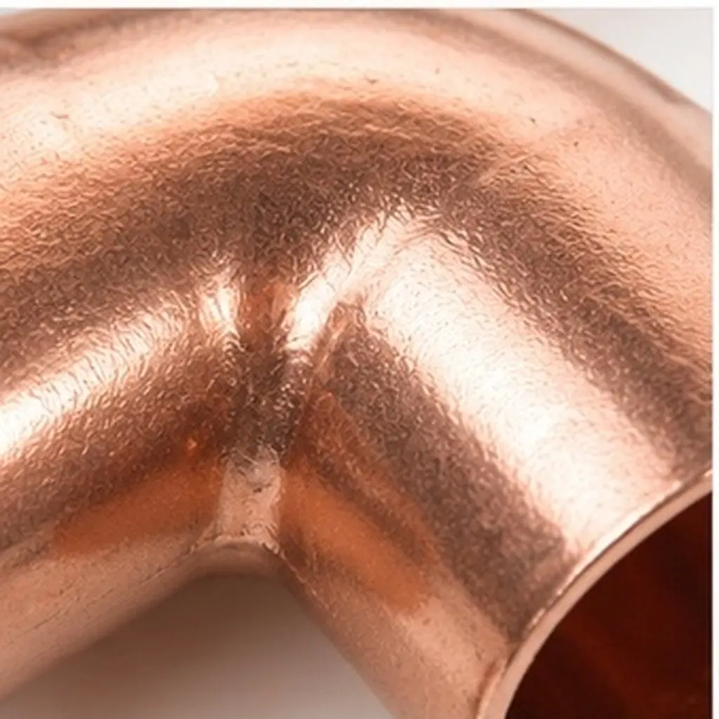 5Pcs Copper Elbow Plumbing Fittings Heat Welded Leakproof Copper Pipe Connectors Suitable for Residential Commercial Pipe Joints