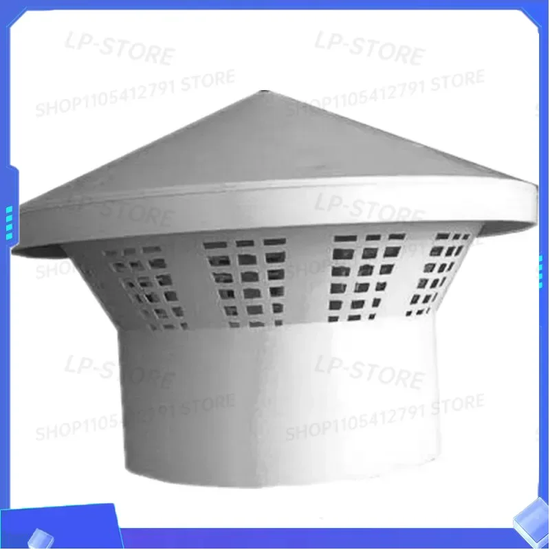 Bird-proof, insect-proof and rain-proof hat 50 75 110 160 multipurpose roof plastic PVC ventilation hat roof ventilation hat
