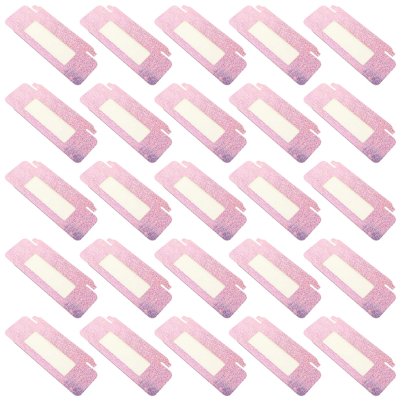 25Pcs Lash Packaging Boxes Colorful False Eyelash Storage Case Convenient Organizer Holder for Travel Makeup