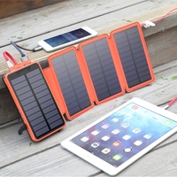 Folding Solar Power Bank 20000mAh Dual USB Fast Charging Powerbank for iPhone Samsung Xiaomi Portable Solar Panel Spare Battery