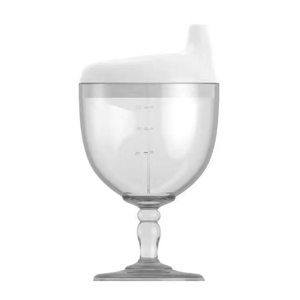 Copa de vino de entrenamiento para niños pequeños, taza para sorber sin derrames, taza para aprender a beber, mango de transporte ligero, copa de Material Pp para Pc, 150Ml