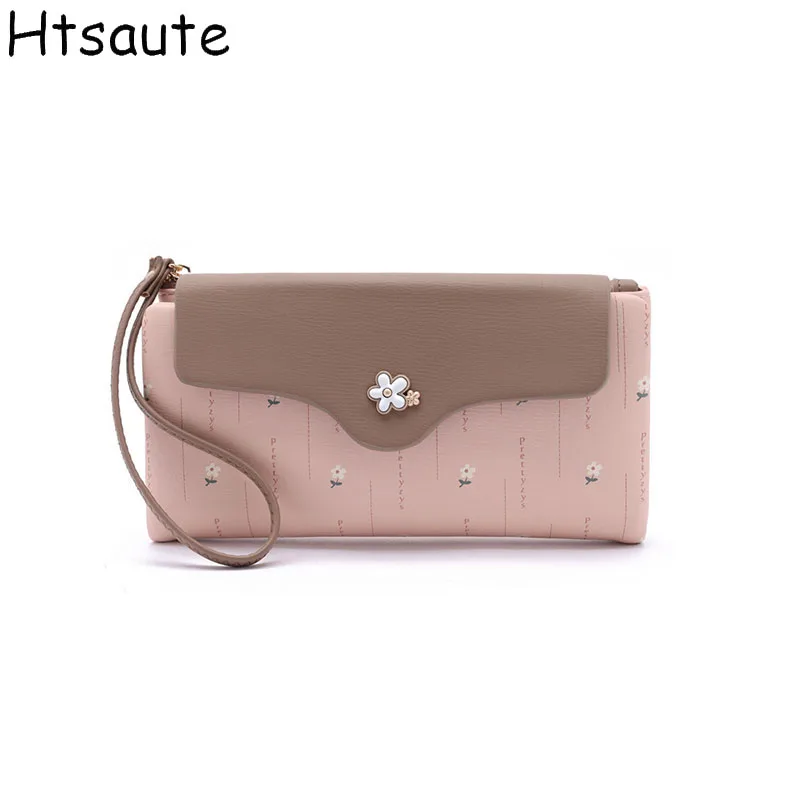 Women's Long Style Wallet Multi-Card Holder Zipper Buckle Long Money Clip Retro Coin Wallet Functional Design BOLASA