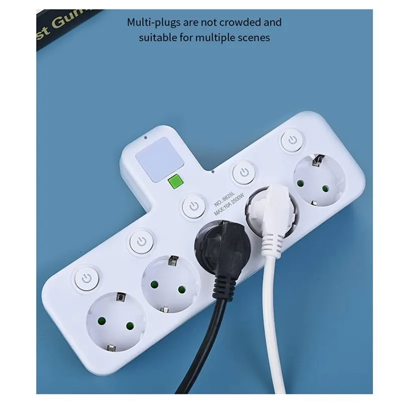 ปลั๊กไฟ AB42-EU แบบ 4 ช่อง พร้อมพอร์ต USB Type-C สองแบบ ไม่ต้องใช้สายต่อ