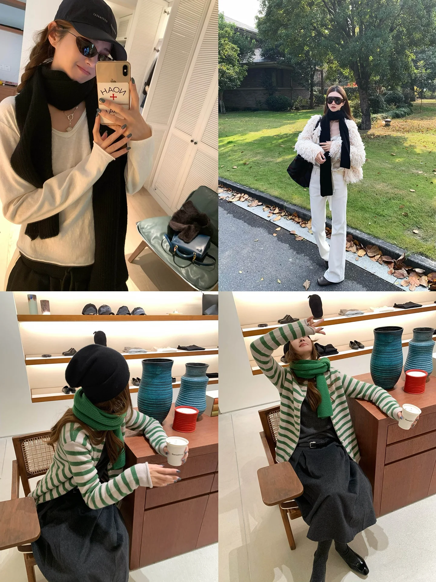 

Шерстяной шарф Vcruan Jie Simple Copenhagen Sle Commute Faion, женский, стандартной длины, зимний, сезонный