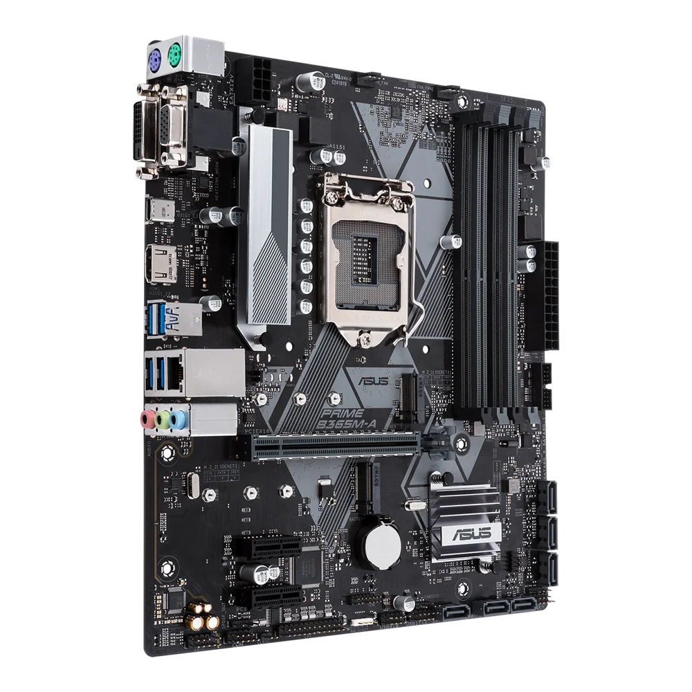 Imagem -03 - Asus-placa-mãe Original Intel Desktop Prime B365m-a B365 B365m Ddr4 64g Lga 1151 i7 i5 i3 Usb 3.0 Sata3 Novo