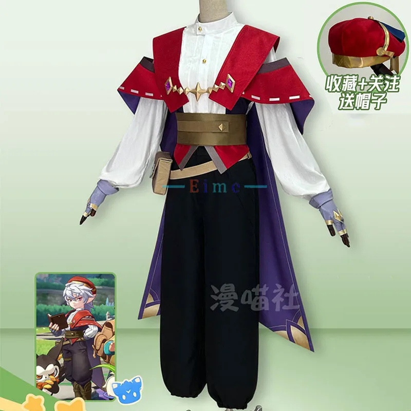 

Game Roco Kingdom Enzo Cosplay Costume Women Men Party Suit Anime Role Play Clothings Halloween Carnival Uniforms Custom Made