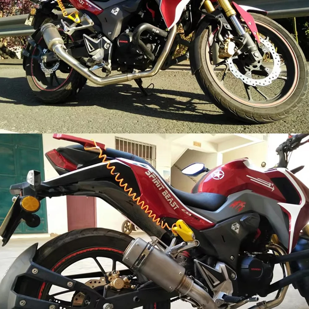 دراجة نارية العادم الأنابيب الأوسط وصلة منتصف الأنابيب أنبوب الخمار نظام لهوندا CBF190 لهوندا CBF190R CB190R CBF190X