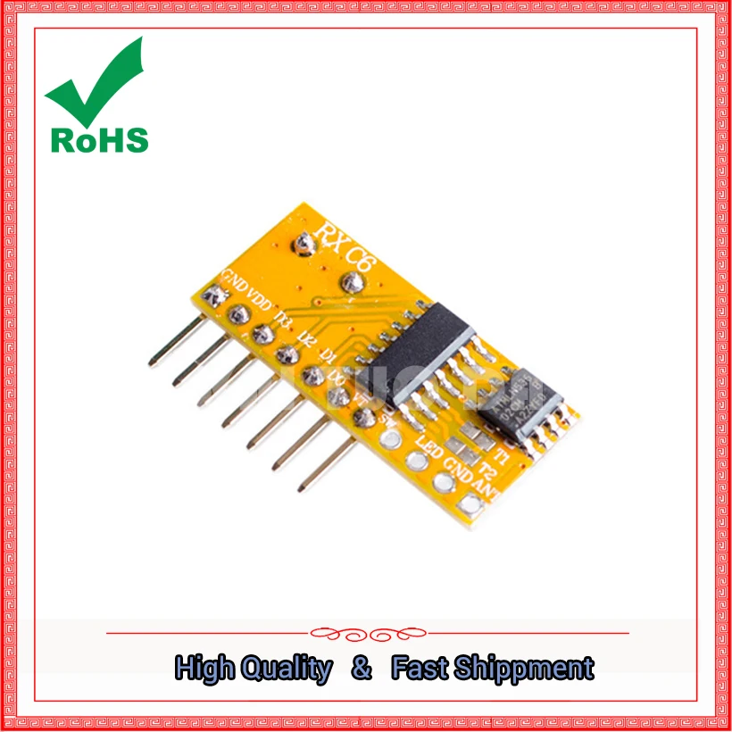 5V Learning 433MHZ Wireless Remote Control Receiver Module 433 MHZ 4 Receiver RXC6 Superheterodyne Learning Type 433M Board