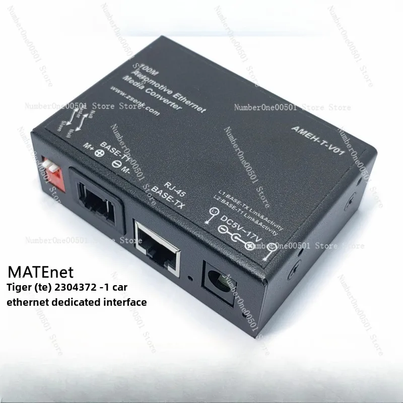 100M Automotive Ethernet Converter Automotive 100BASE-T1 to BASE-TX Ethernet RJ45 Converter