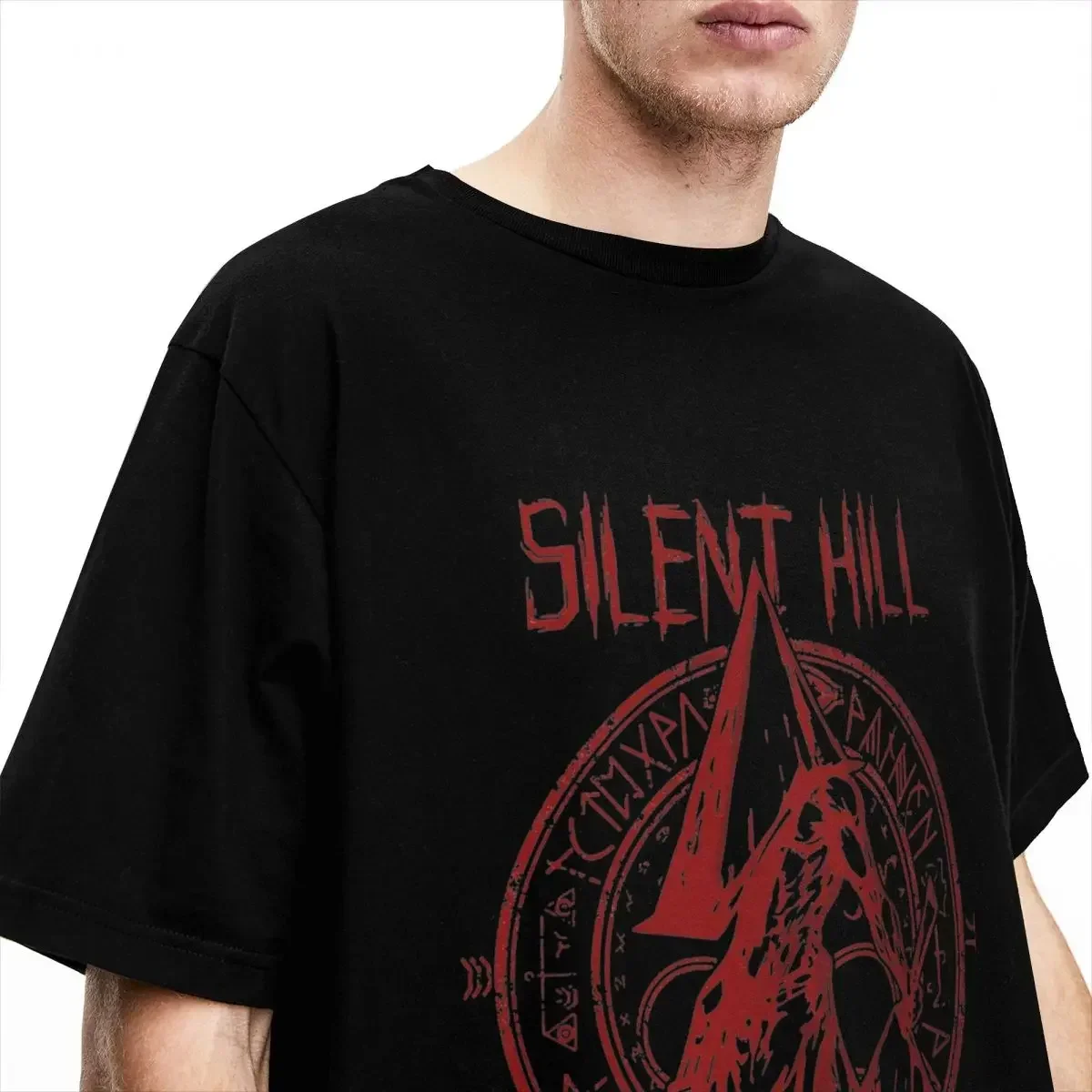 Vintage Pyramid Head The Order Silent Hill T Shirt Men Women Pure Cotton Tees Shirt Gift Idea Clothing