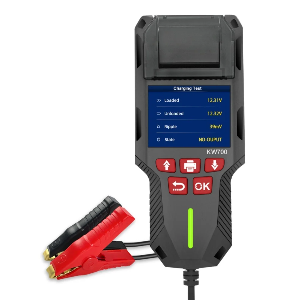 

Conductance Analyzer KW700 Battery Tester 12V And 24V Compatible Cold Cranking Amps Test 3-second Conductance Test