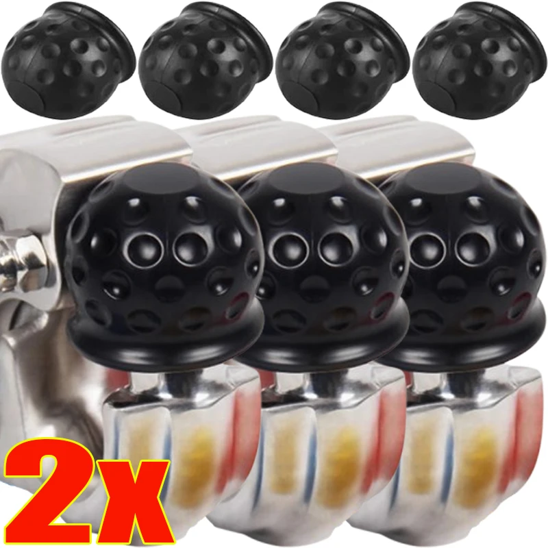 1/2pcs New 6X5.5CMTow Bar Ball Cover Cap Trailer Ball Cover Tow Bar Cap Universal Hitch Trailer Towball Protect Car Accessories