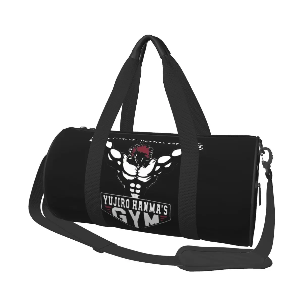 Japanese Anime Baki Hanma Travel Bag Yoga Sports Bags Large Capacity Graphic Gym Bag Men's Design Oxford Fitness Bag