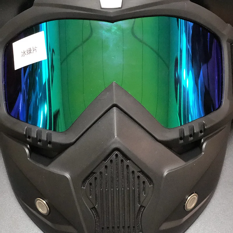 Vintage Windproof Riding Goggles with Anti Fog Mask Off Road Motorcycle Helmet Winter Warm Retro Style Premium Eyewear​