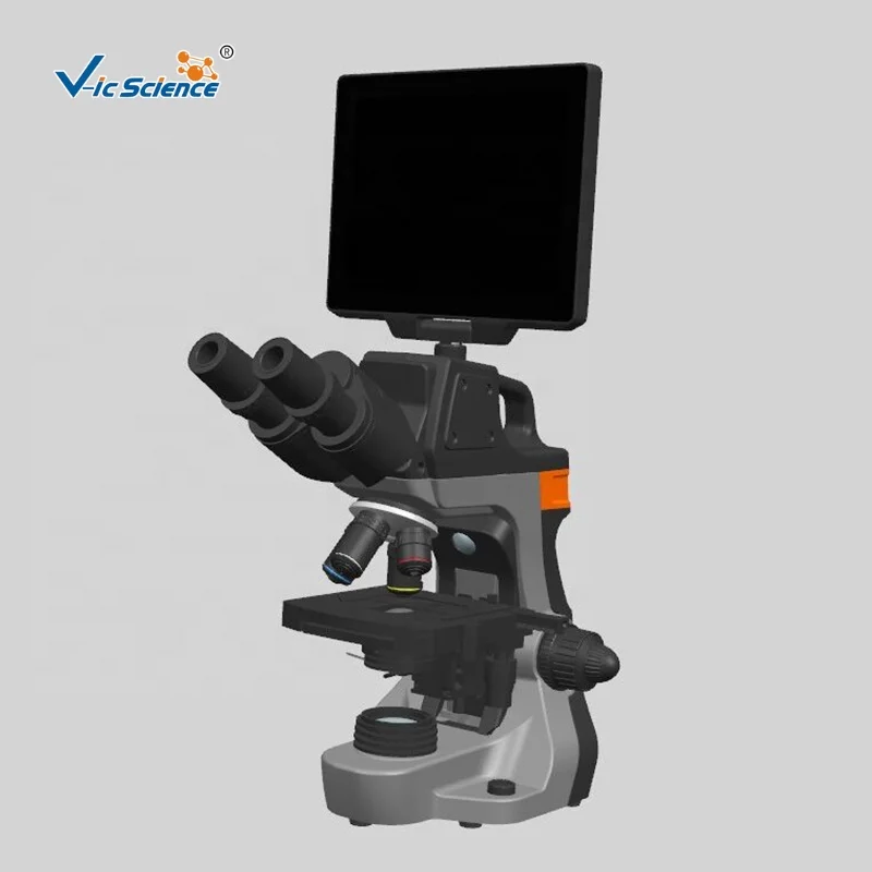 Binocular Biological Microscope With Display Screen Digital Display Microscope